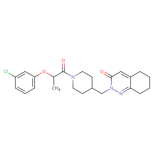 2-({1-[2-(3-chlorophenoxy)propanoyl]piperidin-4-yl}methyl)-2,3,5,6,7,8-hexahydrocinnolin-3-one