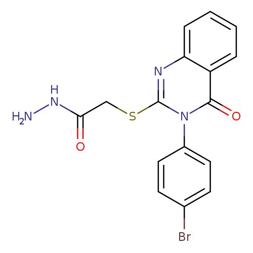 2-{[3-(4-bromophenyl)-4-oxo-3,4-dihydroquinazolin-2-yl]sulfanyl}acetohydrazide