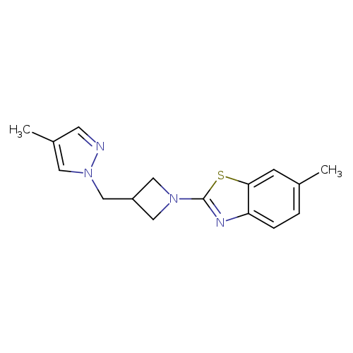 6-methyl-2-{3-[(4-methyl-1H-pyrazol-1-yl)methyl]azetidin-1-yl}-1,3-benzothiazole