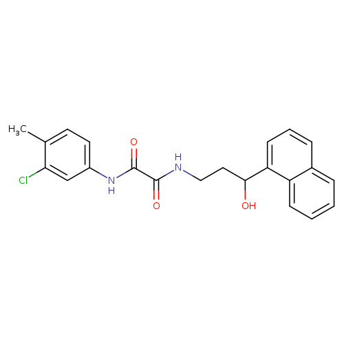 N'-(3-chloro-4-methylphenyl)-N-[3-hydroxy-3-(naphthalen-1-yl)propyl]ethanediamide