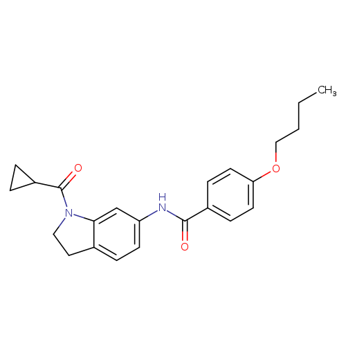 4-butoxy-N-(1-cyclopropanecarbonyl-2,3-dihydro-1H-indol-6-yl)benzamide
