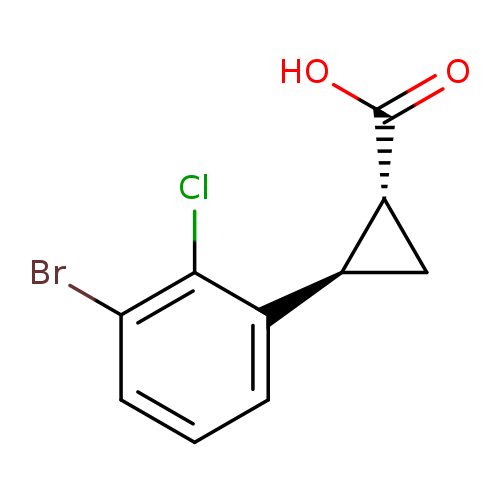 rac-(1R,2R)-2-(3-bromo-2-chlorophenyl)cyclopropane-1-carboxylicacid,trans