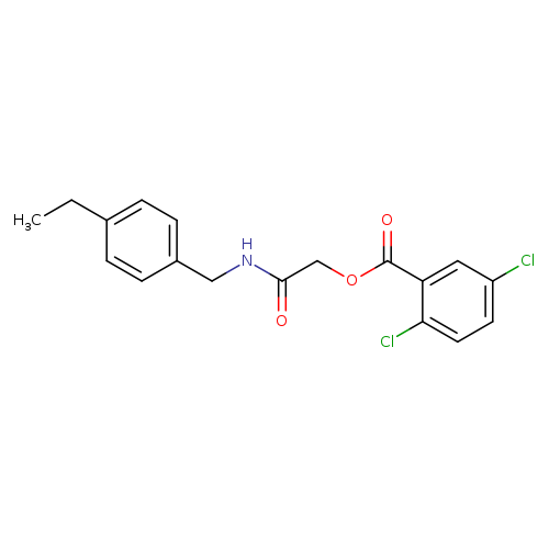 {[(4-ethylphenyl)methyl]carbamoyl}methyl 2,5-dichlorobenzoate