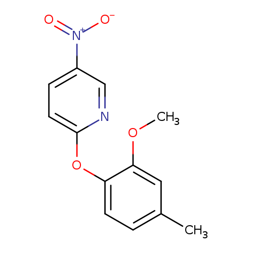 2-(2-methoxy-4-methylphenoxy)-5-nitropyridine