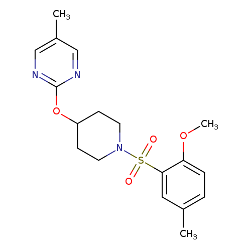 2-{[1-(2-methoxy-5-methylbenzenesulfonyl)piperidin-4-yl]oxy}-5-methylpyrimidine