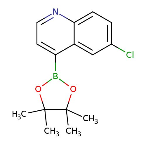 6-chloro-4-(tetramethyl-1,3,2-dioxaborolan-2-yl)quinoline