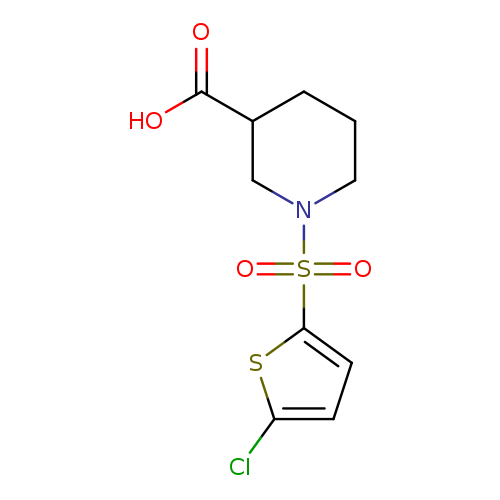 1-[(5-chlorothiophen-2-yl)sulfonyl]piperidine-3-carboxylic acid