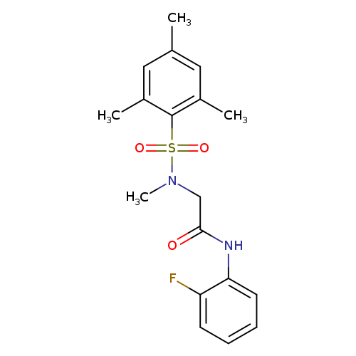 N-(2-fluorophenyl)-2-[(mesitylsulfonyl)(methyl)amino]acetamide