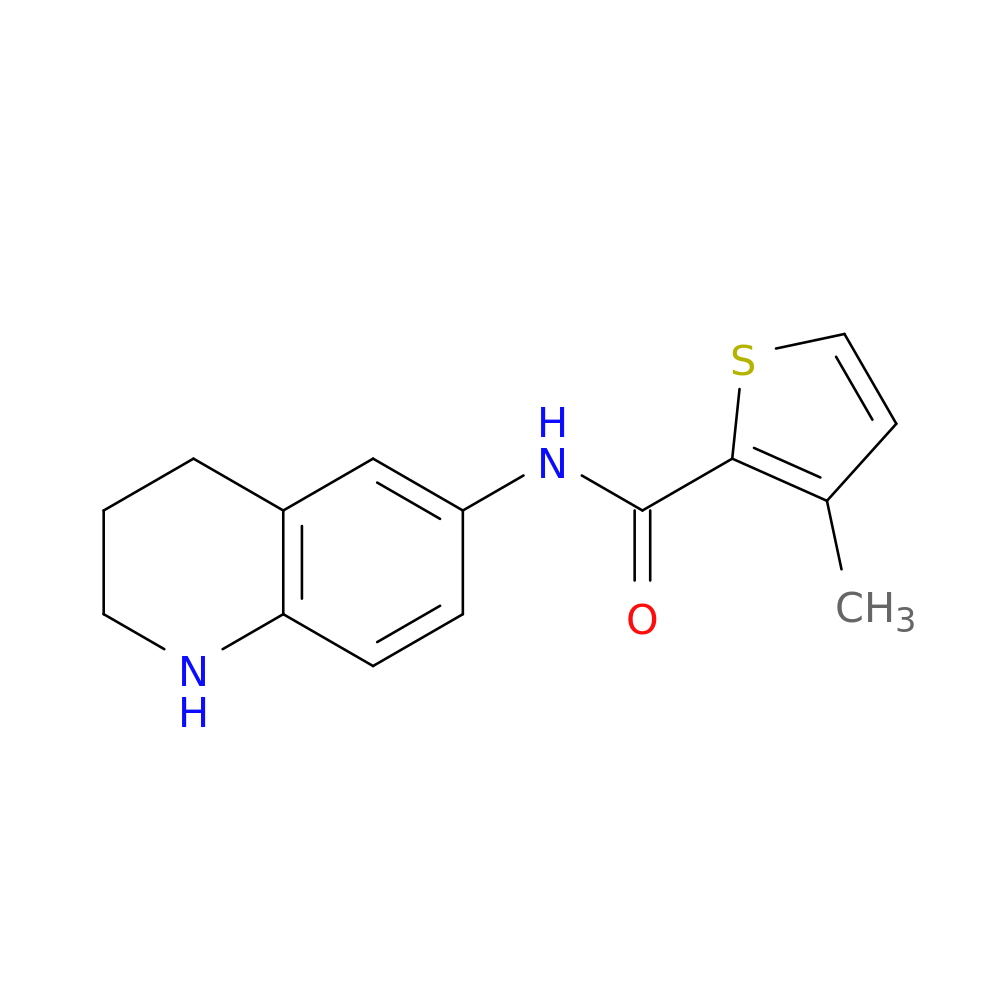 3-methyl-N-(1,2,3,4-tetrahydroquinolin-6-yl)thiophene-2-carboxamide