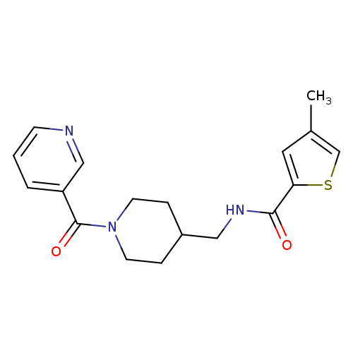 4-methyl-N-{[1-(pyridine-3-carbonyl)piperidin-4-yl]methyl}thiophene-2-carboxamide