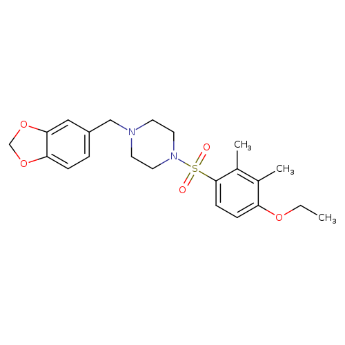 1-[(2H-1,3-benzodioxol-5-yl)methyl]-4-(4-ethoxy-2,3-dimethylbenzenesulfonyl)piperazine