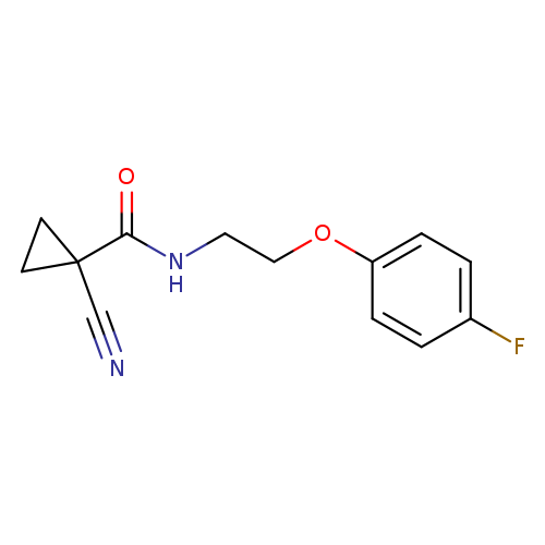 1-cyano-N-[2-(4-fluorophenoxy)ethyl]cyclopropane-1-carboxamide