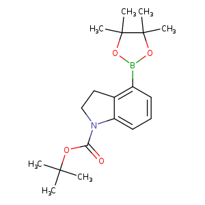 1H-Indole-1-carboxylic acid, 2,3-dihydro-4-(4,4,5,5-tetramethyl-1,3,2-dioxaborolan-2-yl)-, 1,1-dimethylethyl ester