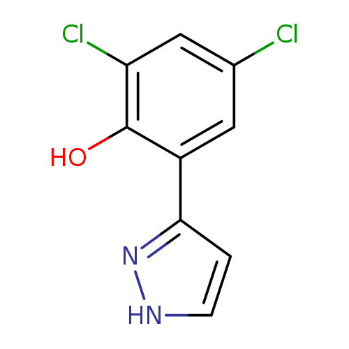 Phenol,2,4-dichloro-6-(1H-pyrazol-3-yl)-