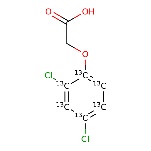 Acetic acid, (2,4-dichlorophenoxy-13C6)- (9CI)