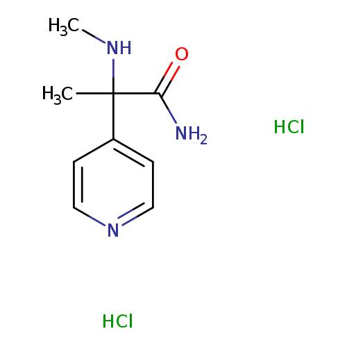 2-(methylamino)-2-(pyridin-4-yl)propanamide dihydrochloride