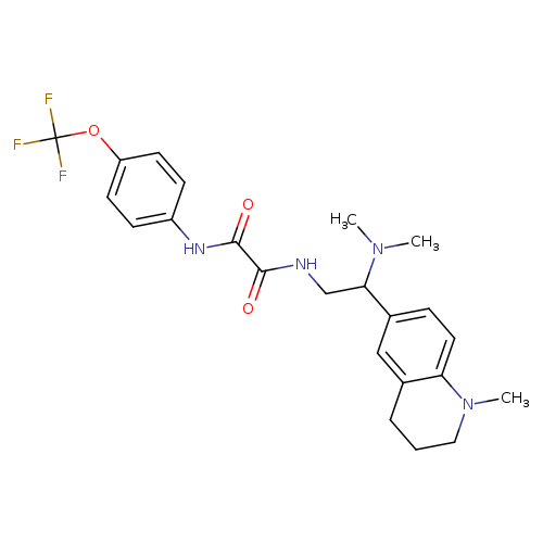 N-[2-(dimethylamino)-2-(1-methyl-1,2,3,4-tetrahydroquinolin-6-yl)ethyl]-N'-[4-(trifluoromethoxy)phenyl]ethanediamide