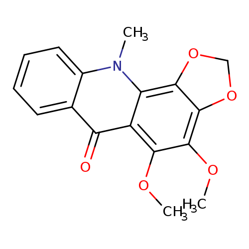 4,5-dimethoxy-11-methyl-1,3-dioxolo[4,5-c]acridin-6(11H)-one