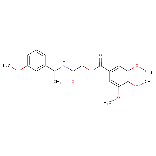 {[1-(3-methoxyphenyl)ethyl]carbamoyl}methyl 3,4,5-trimethoxybenzoate