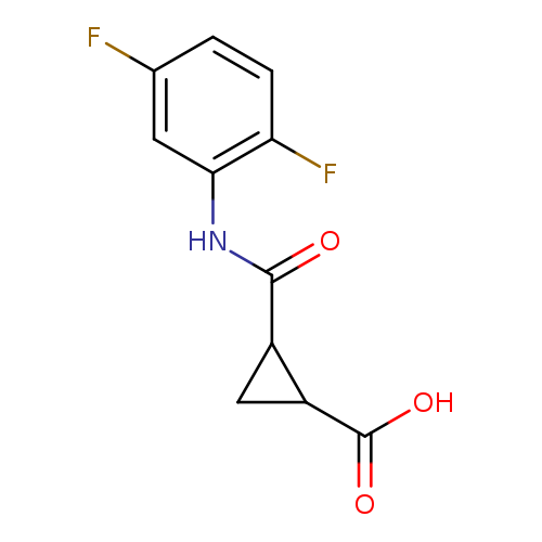 2-[(2,5-difluorophenyl)carbamoyl]cyclopropane-1-carboxylic acid