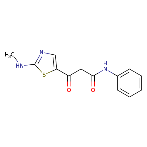 3-[2-(methylamino)-1,3-thiazol-5-yl]-3-oxo-N-phenylpropanamide