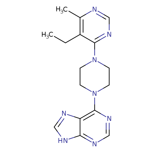 6-[4-(5-ethyl-6-methylpyrimidin-4-yl)piperazin-1-yl]-9H-purine