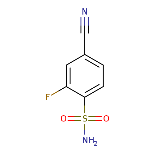 Benzenesulfonamide, 4-cyano-2-fluoro-