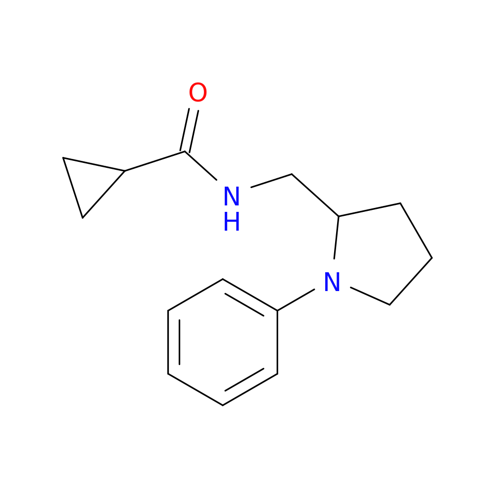 N-[(1-phenylpyrrolidin-2-yl)methyl]cyclopropanecarboxamide