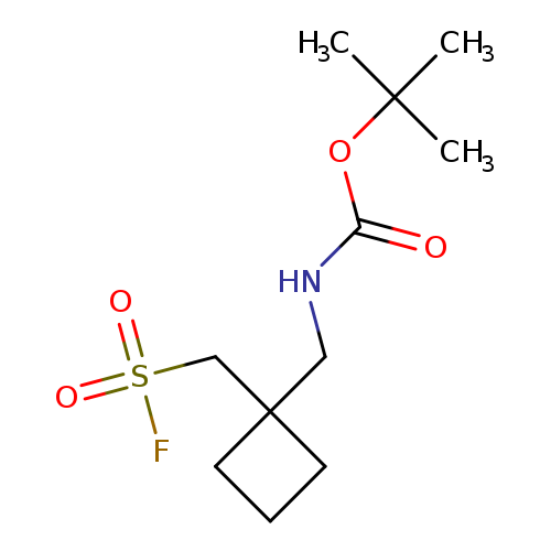 tert-butylN-({1-[(fluorosulfonyl)methyl]cyclobutyl}methyl)carbamate