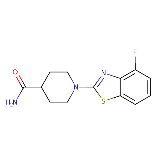 1-(4-fluoro-1,3-benzothiazol-2-yl)piperidine-4-carboxamide