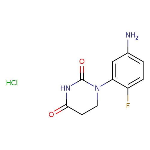 1-(5-amino-2-fluorophenyl)-1,3-diazinane-2,4-dione hydrochloride