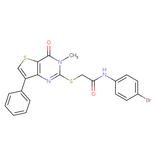 N-(4-bromophenyl)-2-({3-methyl-4-oxo-7-phenyl-3H,4H-thieno[3,2-d]pyrimidin-2-yl}sulfanyl)acetamide