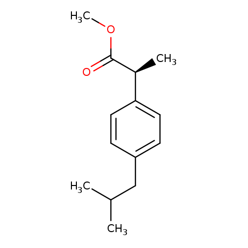 Benzeneacetic acid, α-methyl-4-(2-methylpropyl)-, methyl ester, (αS)-