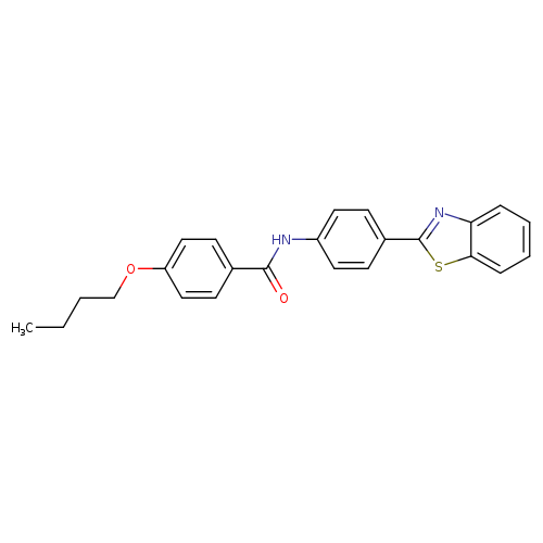 N-[4-(1,3-benzothiazol-2-yl)phenyl]-4-butoxybenzamide