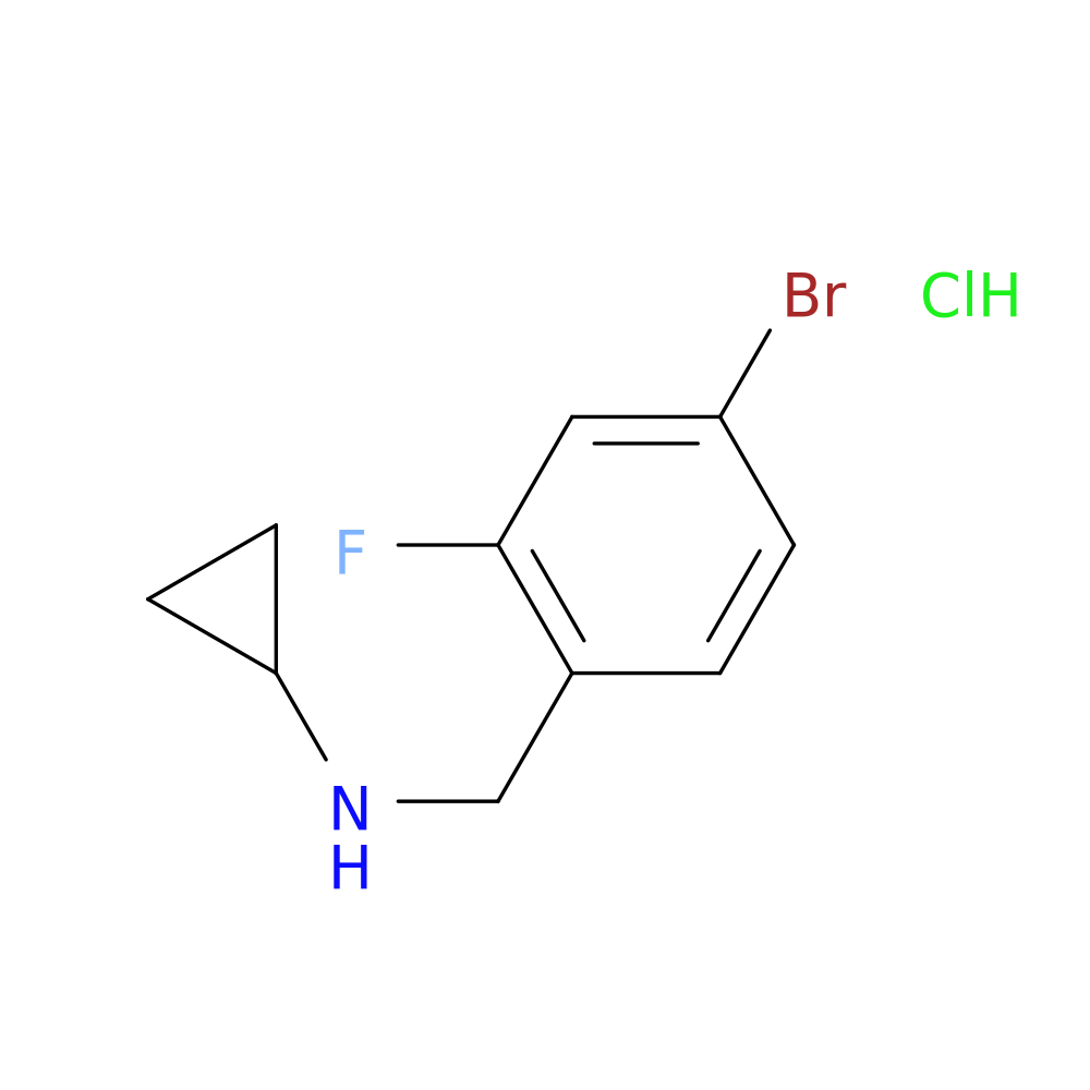 N-(4-Bromo-2-fluorobenzyl)cyclopropanamine HCl