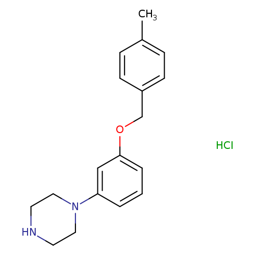 1-{3-[(4-methylphenyl)methoxy]phenyl}piperazine hydrochloride