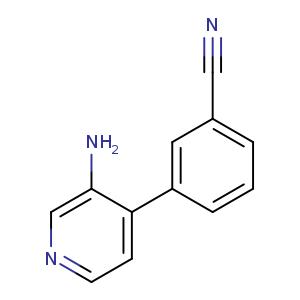 3-(3-Aminopyridin-4-yl)benzonitrile