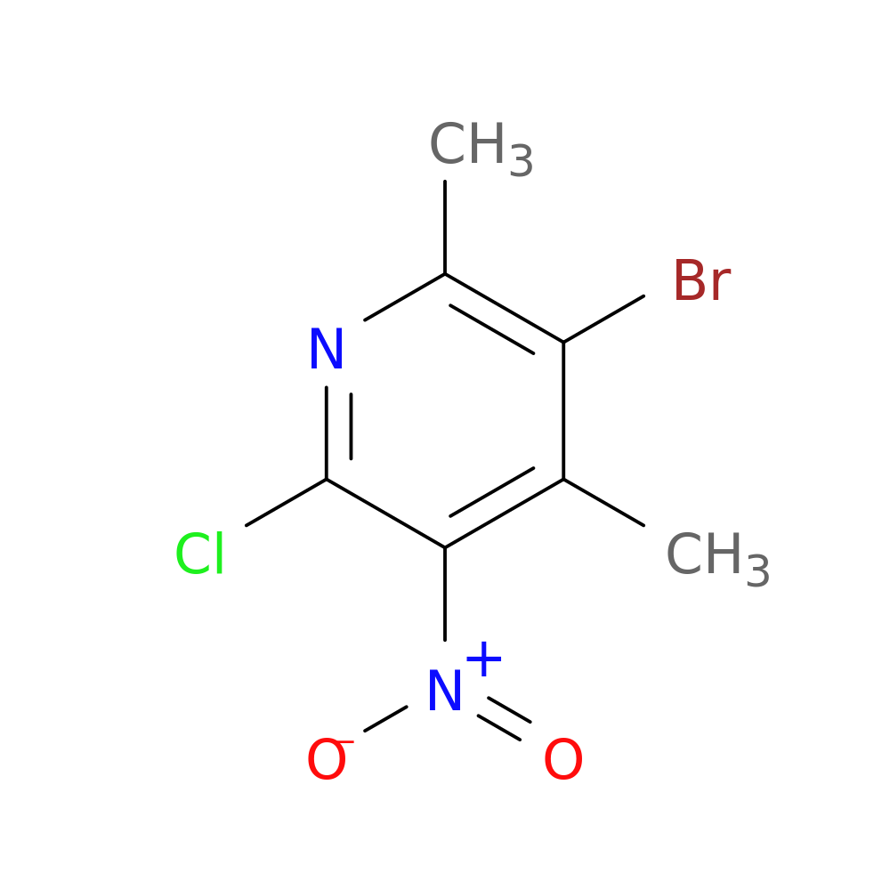 3-Bromo-6-chloro-2,4-dimethyl-5-nitropyridine