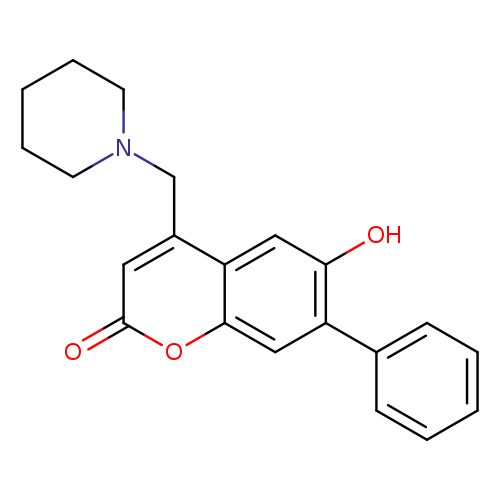 6-hydroxy-7-phenyl-4-[(piperidin-1-yl)methyl]-2H-chromen-2-one