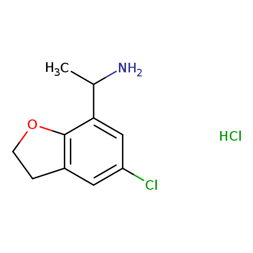 1-(5-chloro-2,3-dihydro-1-benzofuran-7-yl)ethan-1-amine hydrochloride