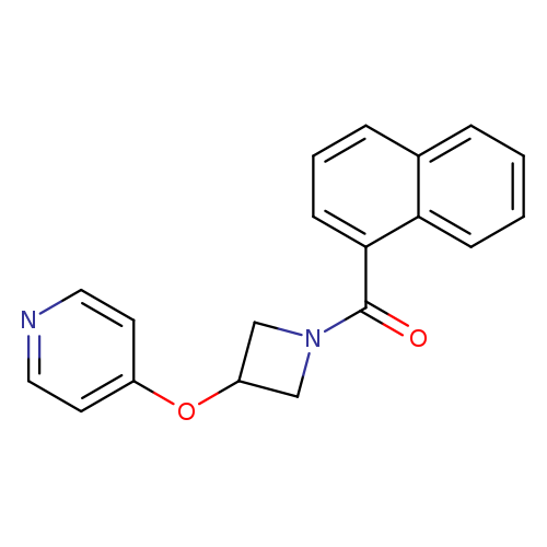 4-{[1-(naphthalene-1-carbonyl)azetidin-3-yl]oxy}pyridine