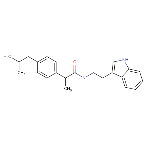 N-[2-(1H-indol-3-yl)ethyl]-2-[4-(2-methylpropyl)phenyl]propanamide