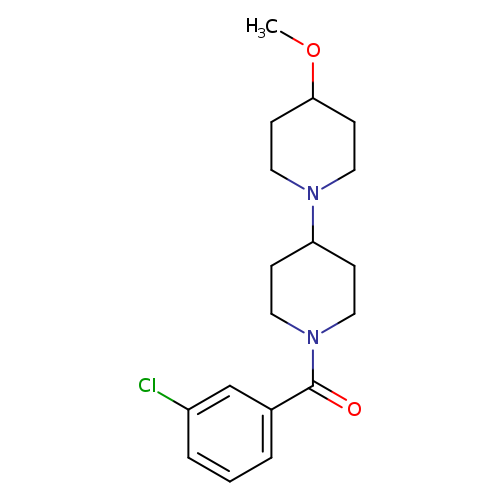 1'-(3-chlorobenzoyl)-4-methoxy-1,4'-bipiperidine