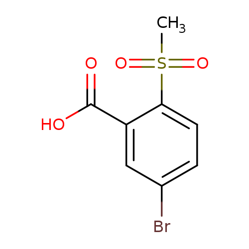 Benzoic acid, 5-bromo-2-(methylsulfonyl)-