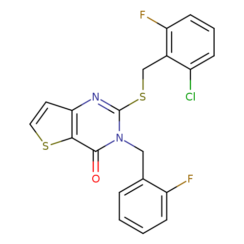2-{[(2-chloro-6-fluorophenyl)methyl]sulfanyl}-3-[(2-fluorophenyl)methyl]-3H,4H-thieno[3,2-d]pyrimidin-4-one