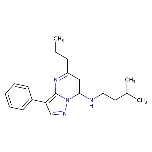 N-(3-methylbutyl)-3-phenyl-5-propylpyrazolo[1,5-a]pyrimidin-7-amine