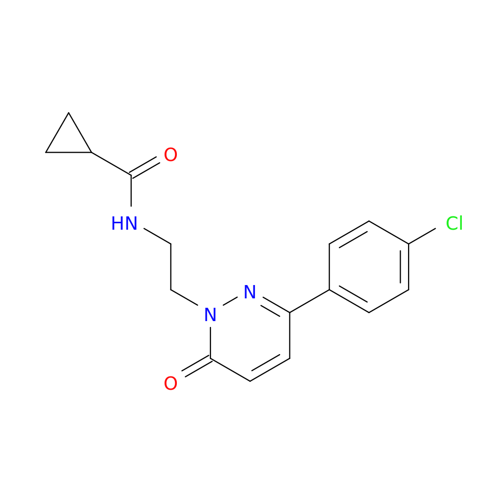 N-{2-[3-(4-chlorophenyl)-6-oxo-1,6-dihydropyridazin-1-yl]ethyl}cyclopropanecarboxamide