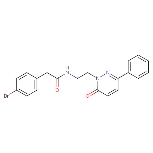 2-(4-bromophenyl)-N-[2-(6-oxo-3-phenyl-1,6-dihydropyridazin-1-yl)ethyl]acetamide