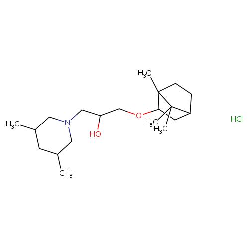 1-(3,5-dimethylpiperidin-1-yl)-3-({1,7,7-trimethylbicyclo[2.2.1]heptan-2-yl}oxy)propan-2-ol hydrochloride