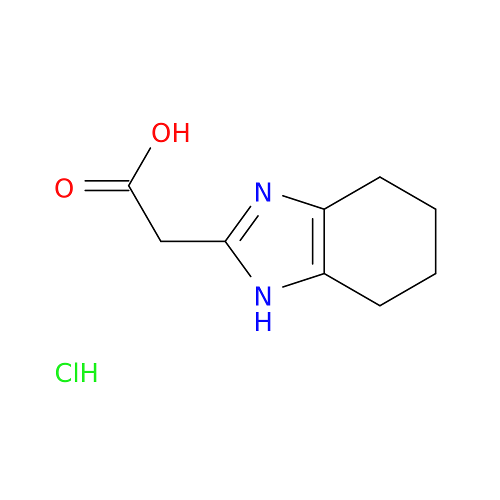 2-(4,5,6,7-tetrahydro-1H-1,3-benzodiazol-2-yl)acetic acid hydrochloride